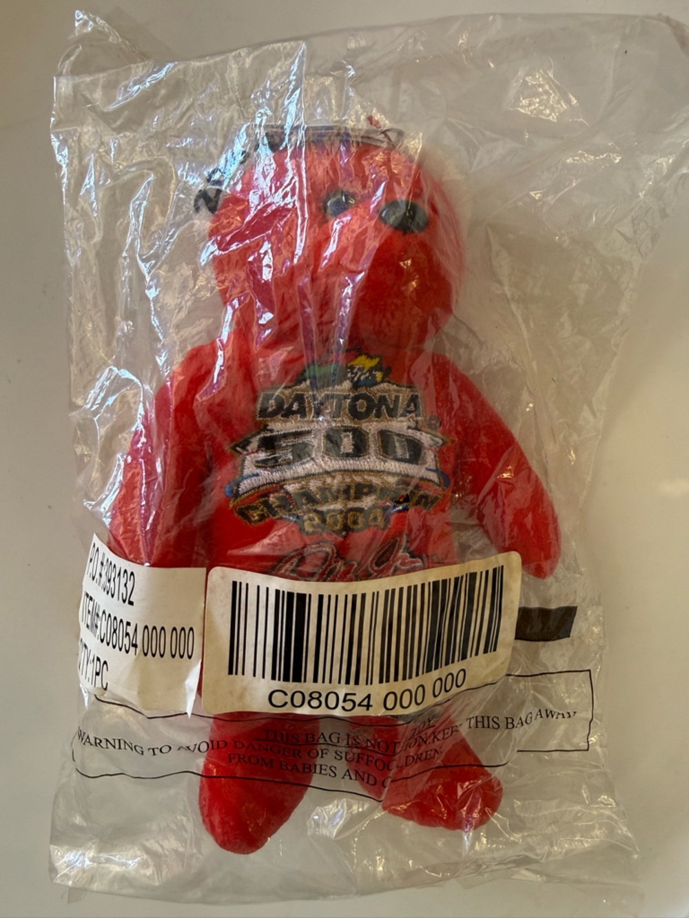 Team SpeedZone 2004 NASCAR Plush Bear Red #8 New‎ Sealed